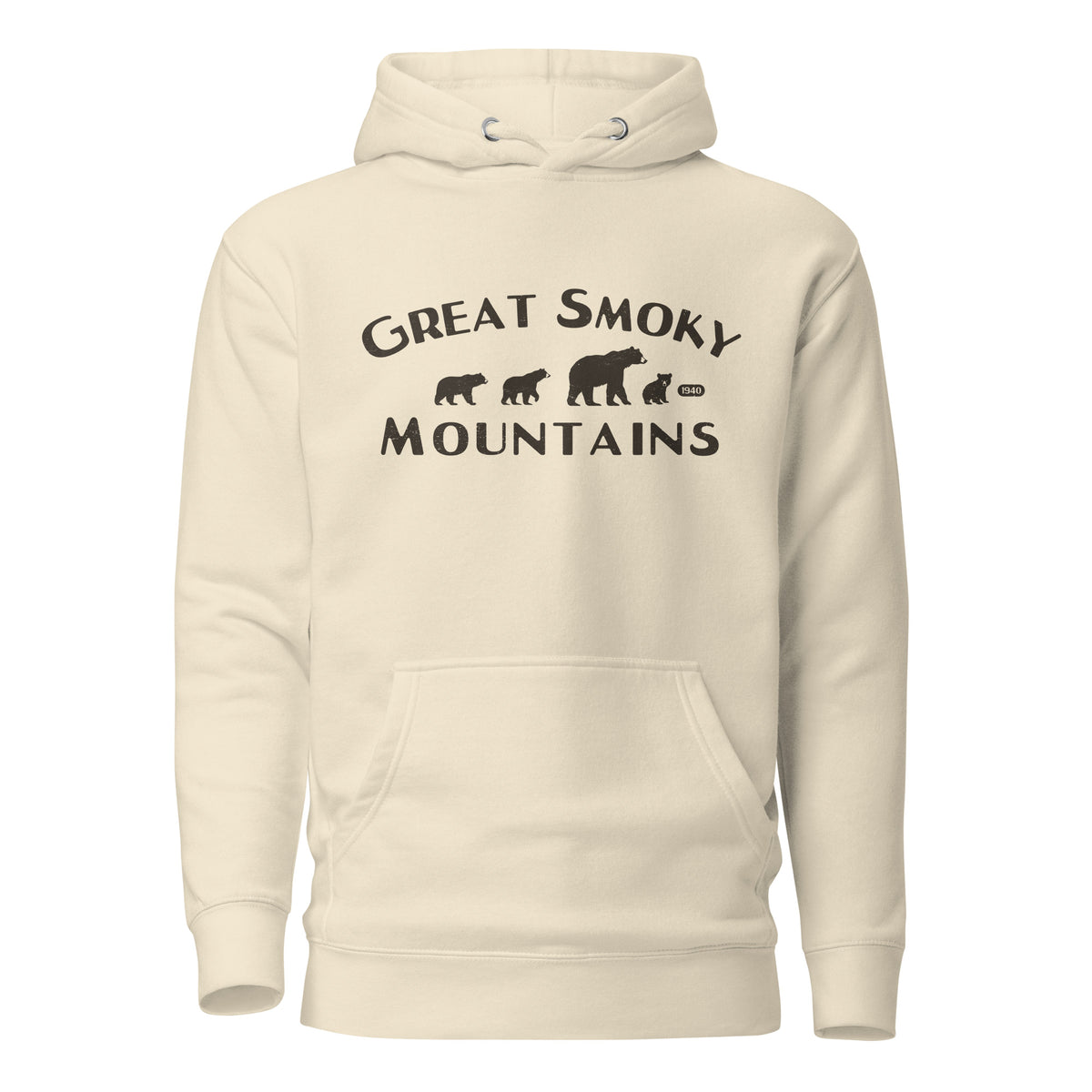 Great Smoky Mountains Park Bears vintage graphic, printed on a SodaPop Cool hoodie.