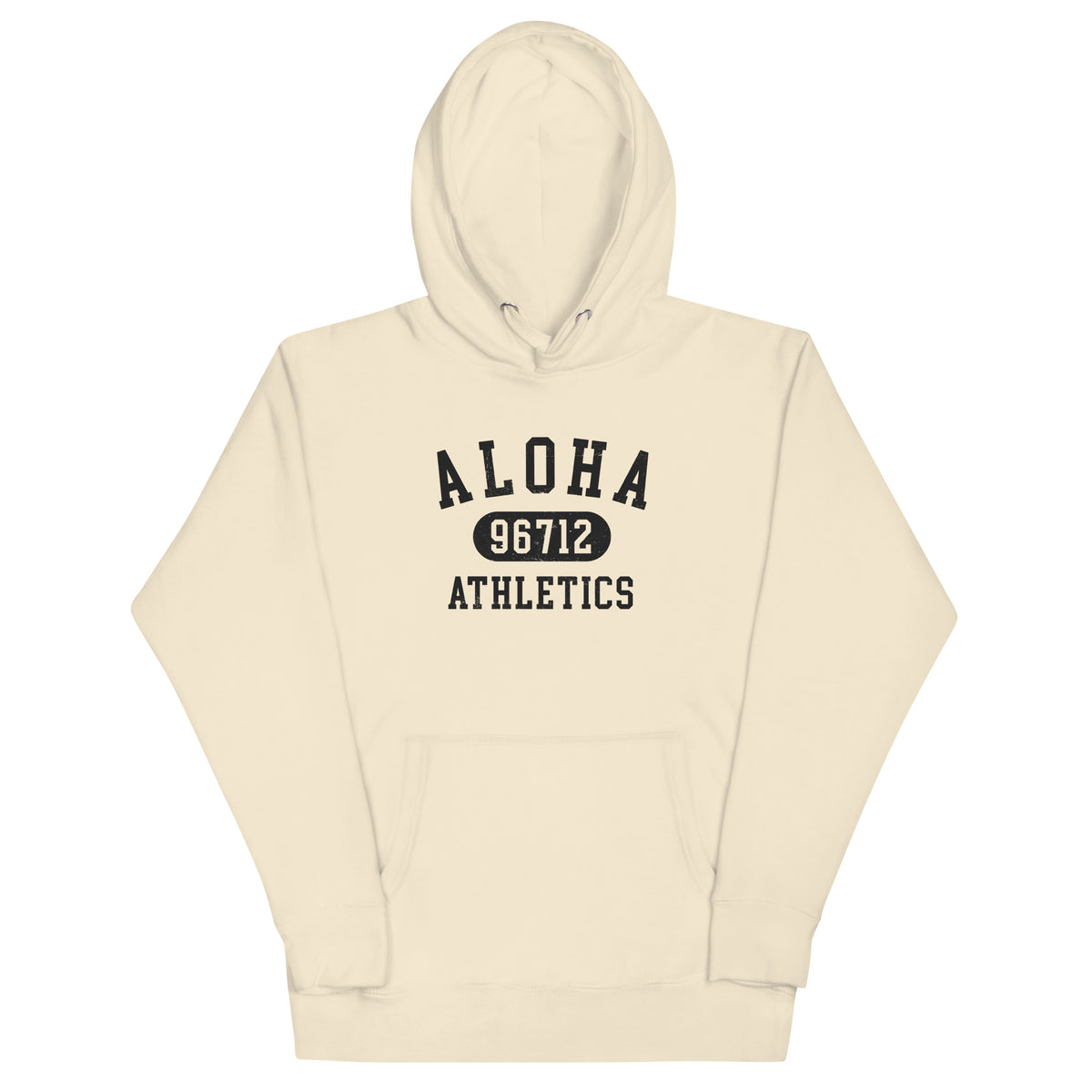 Aloha Hawaii Athletics 96712 vintage graphic, printed on a SodaPop Cool hoodie.