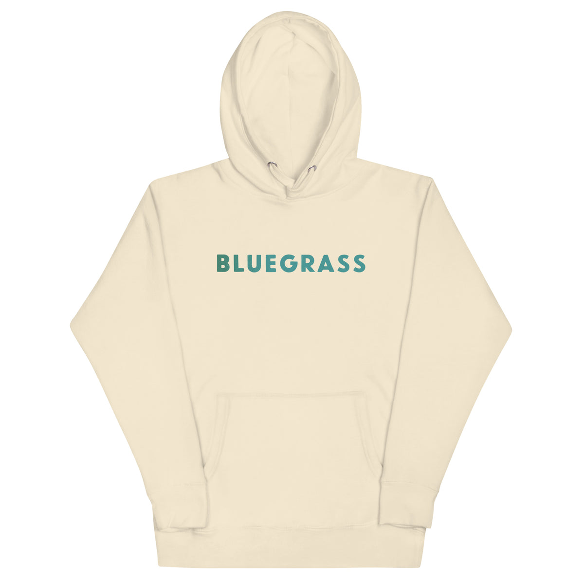 Bluegrass vintage graphic, printed on a SodaPop Cool hoodie.