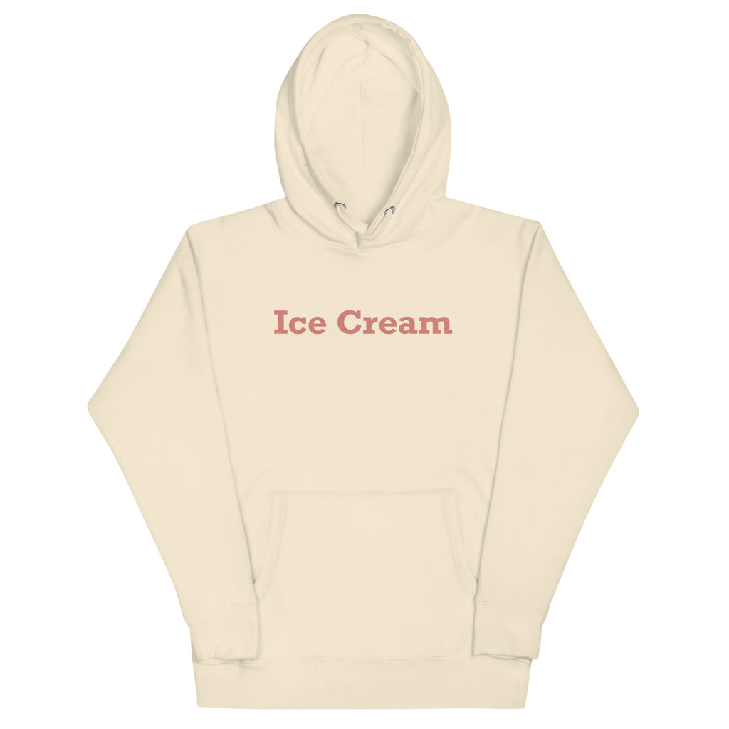 Ice Cream vintage graphic, printed on a SodaPop Cool hoodie.