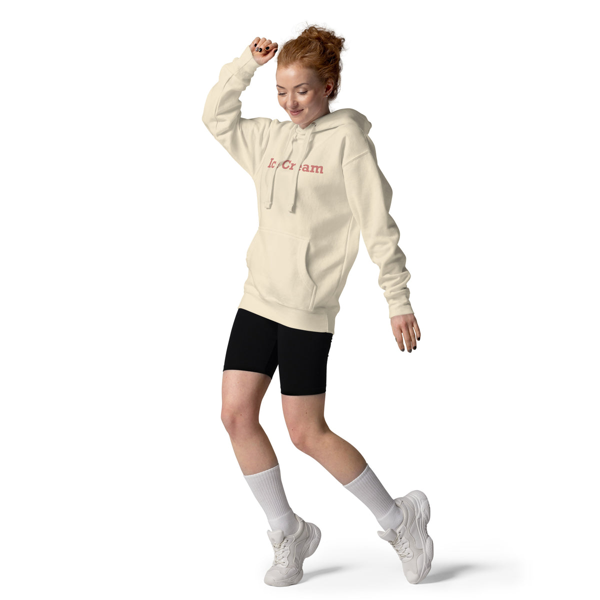 Ice Cream vintage graphic, printed on a SodaPop Cool hoodie.