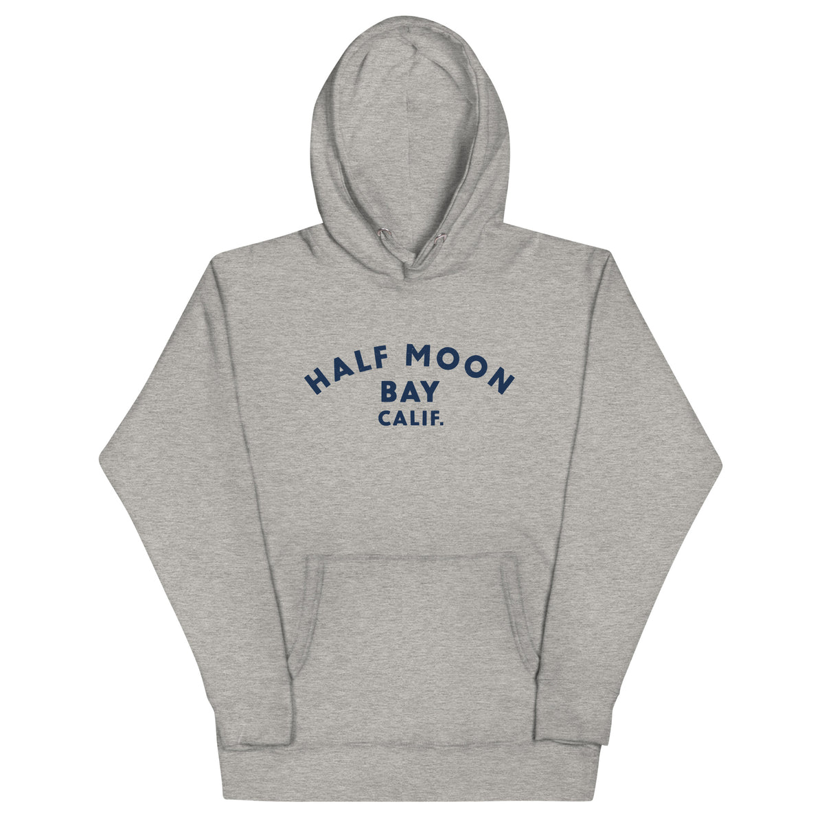 Half Moon Bay California vintage graphic, printed on a SodaPop Cool hoodie.