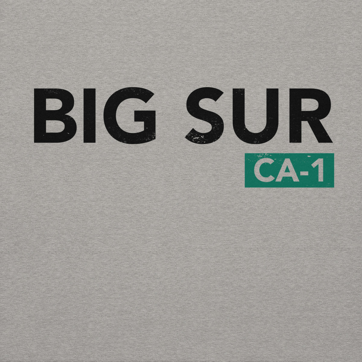 Big Sur CA-1 California vintage graphic, printed on a SodaPop Cool hoodie.
