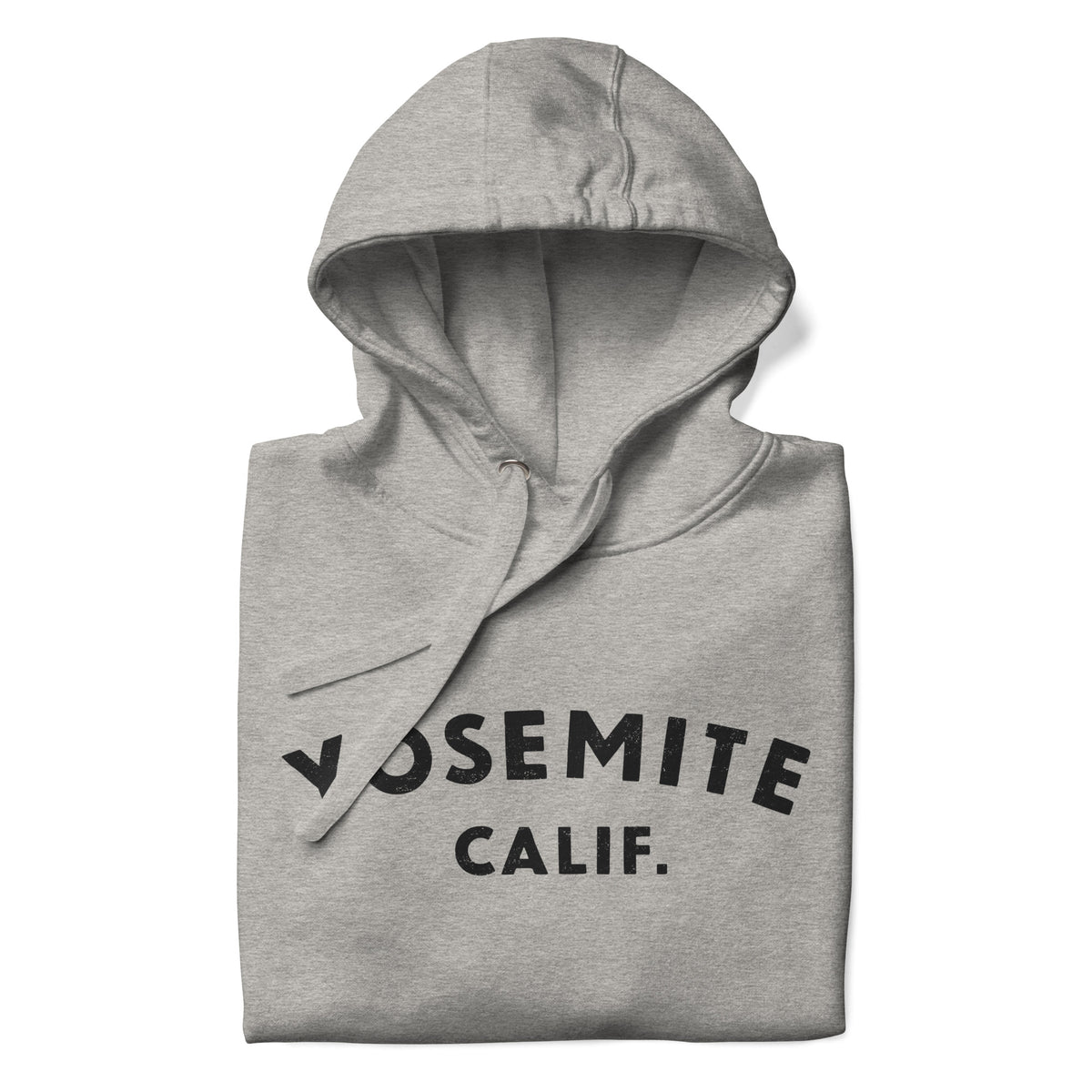 "Yosemite National Park" in vintage park-service lettering, printed on a SodaPop Cool hoodie.