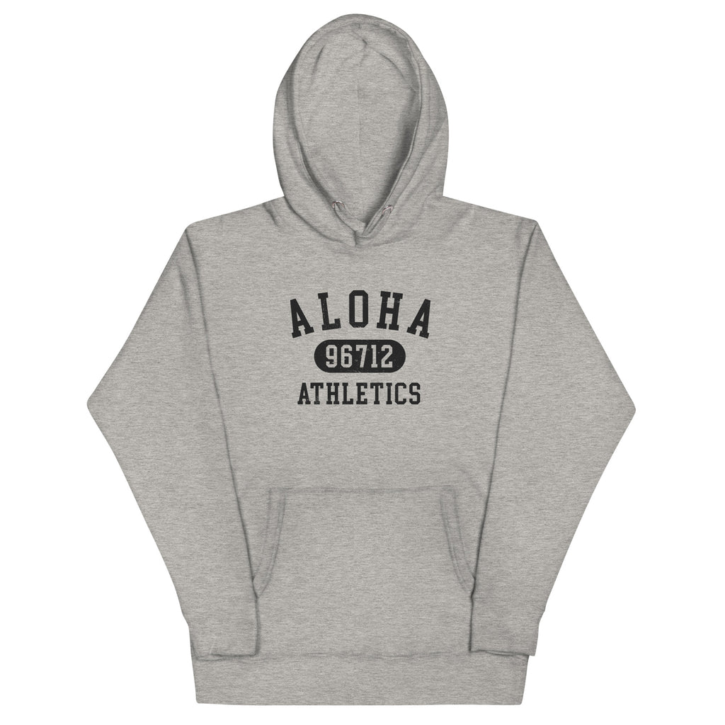Aloha Hawaii Athletics 96712 vintage graphic, printed on a SodaPop Cool hoodie.