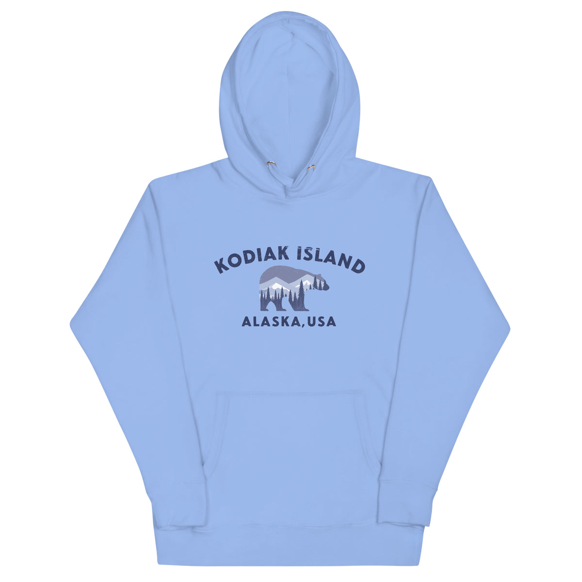 Kodiak Island Alaska Park Bear vintage graphic, printed on a SodaPop Cool hoodie.