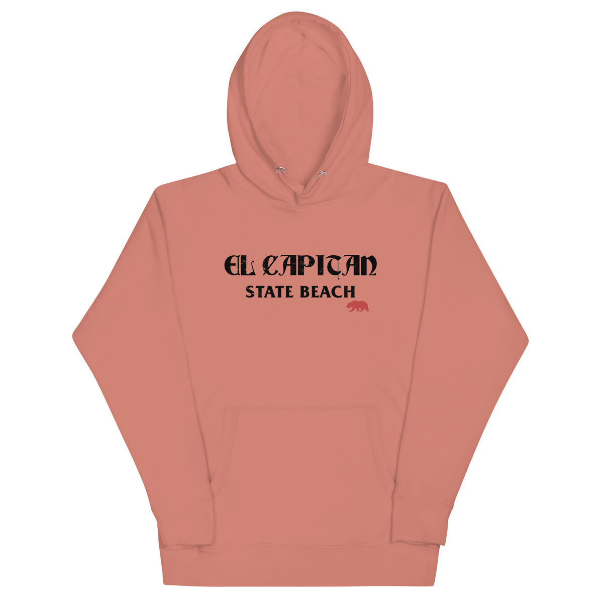 El Capitan State Beach California vintage graphic, printed on a SodaPop Cool hoodie.