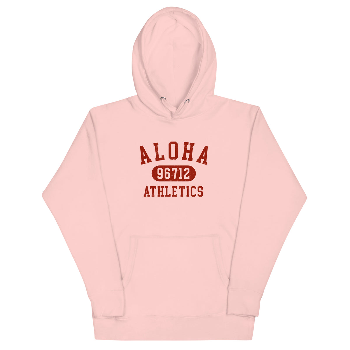 Aloha Hawaii Athletics 96712 vintage graphic, printed on a SodaPop Cool hoodie.