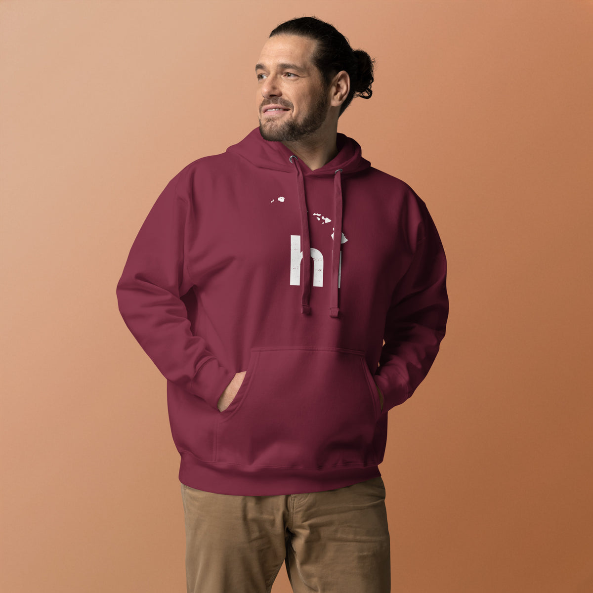 Aloha Hawaii Islands vintage graphic, printed on a SodaPop Cool hoodie.