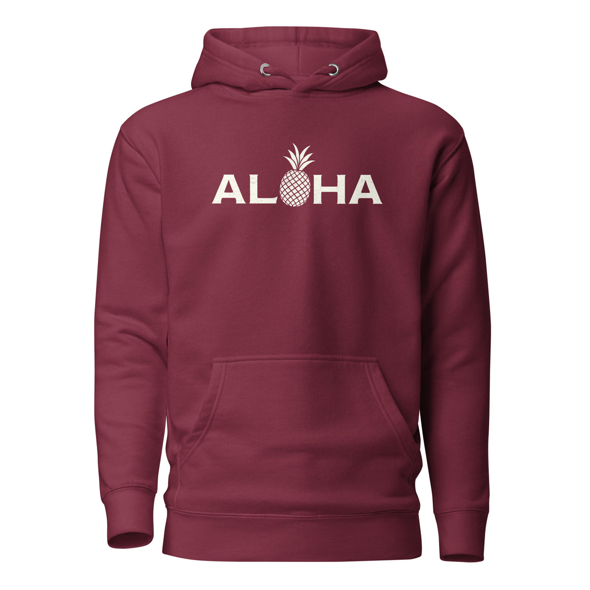 Aloha Hawaii Pineapple vintage graphic, printed on a SodaPop Cool hoodie.
