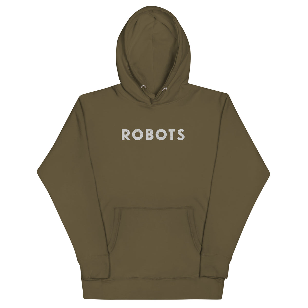Robots vintage graphic, printed on a SodaPop Cool hoodie.
