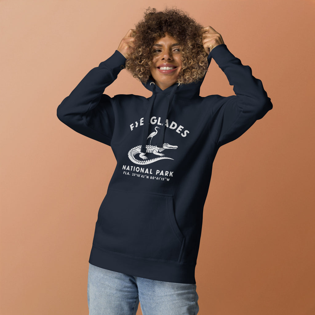 Everglades National Park Florida vintage graphic, printed on a SodaPop Cool hoodie.