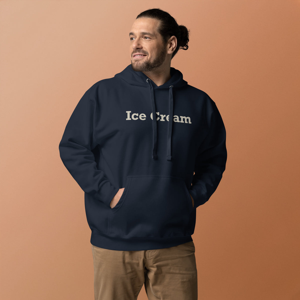Ice Cream vintage graphic, printed on a SodaPop Cool hoodie.