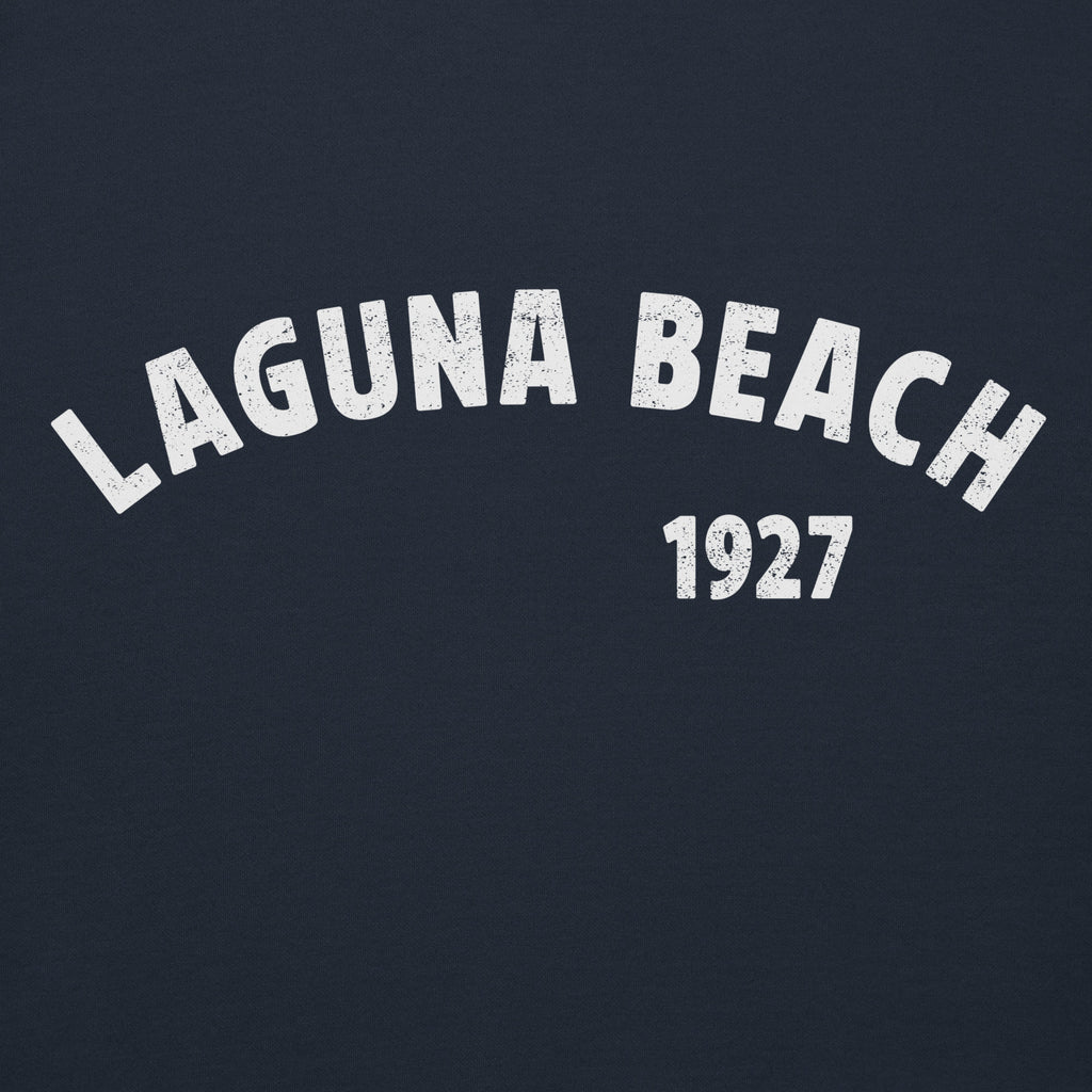 Laguna Beach 1927 California vintage graphic, printed on a SodaPop Cool hoodie.