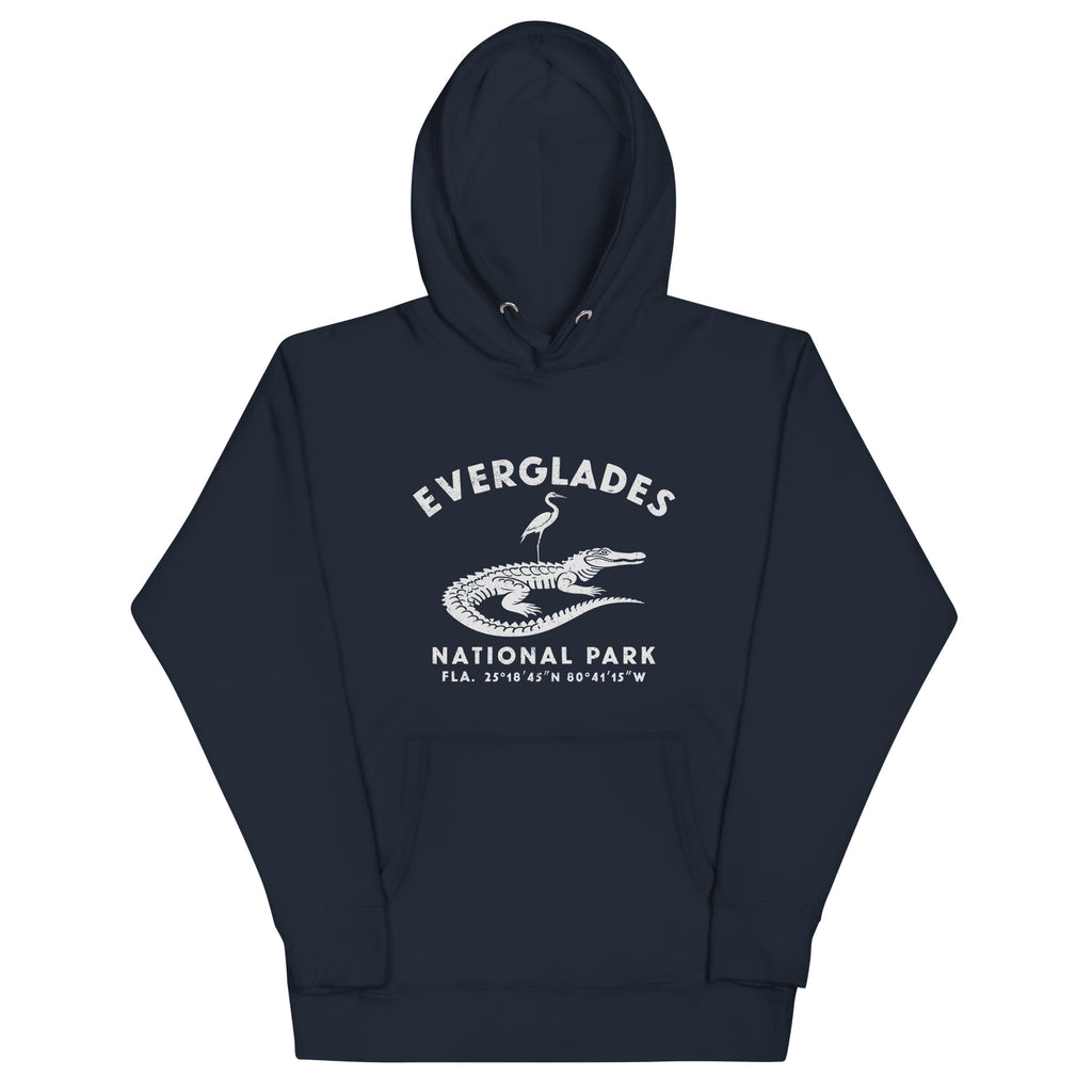 Everglades National Park Florida vintage graphic, printed on a SodaPop Cool hoodie.