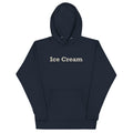 Ice Cream vintage graphic, printed on a SodaPop Cool hoodie.