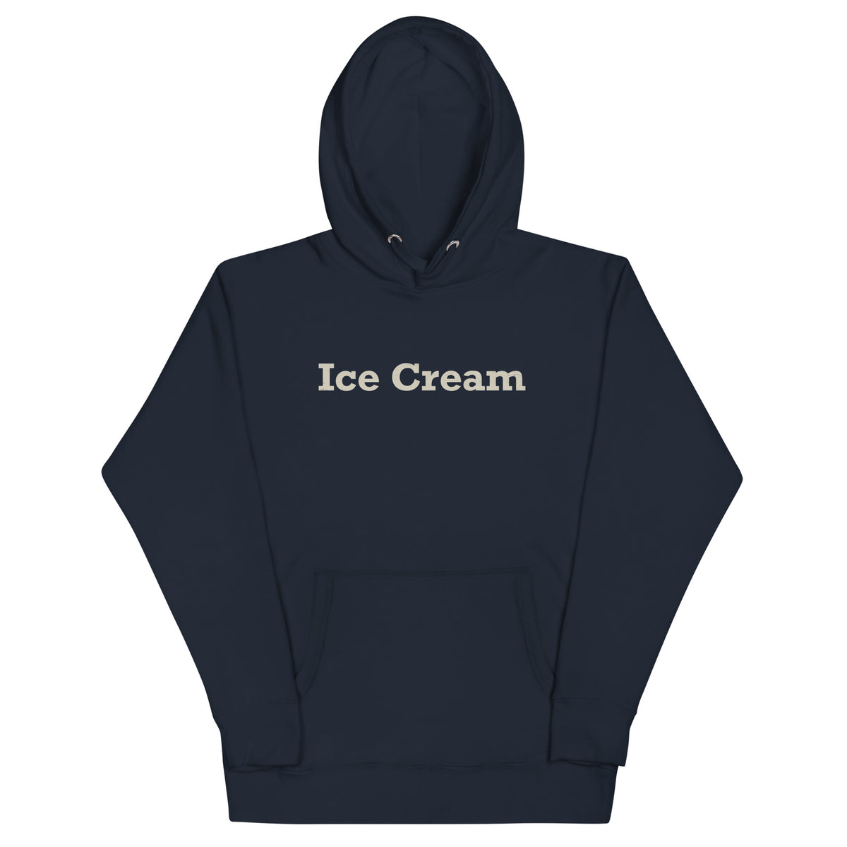 Ice Cream vintage graphic, printed on a SodaPop Cool hoodie.