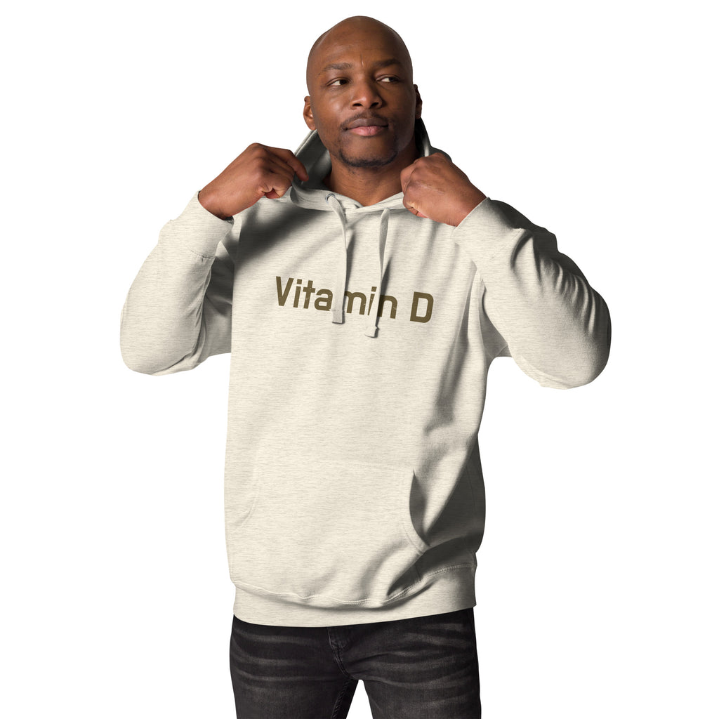 Vitamin D vintage graphic, printed on a SodaPop Cool hoodie.