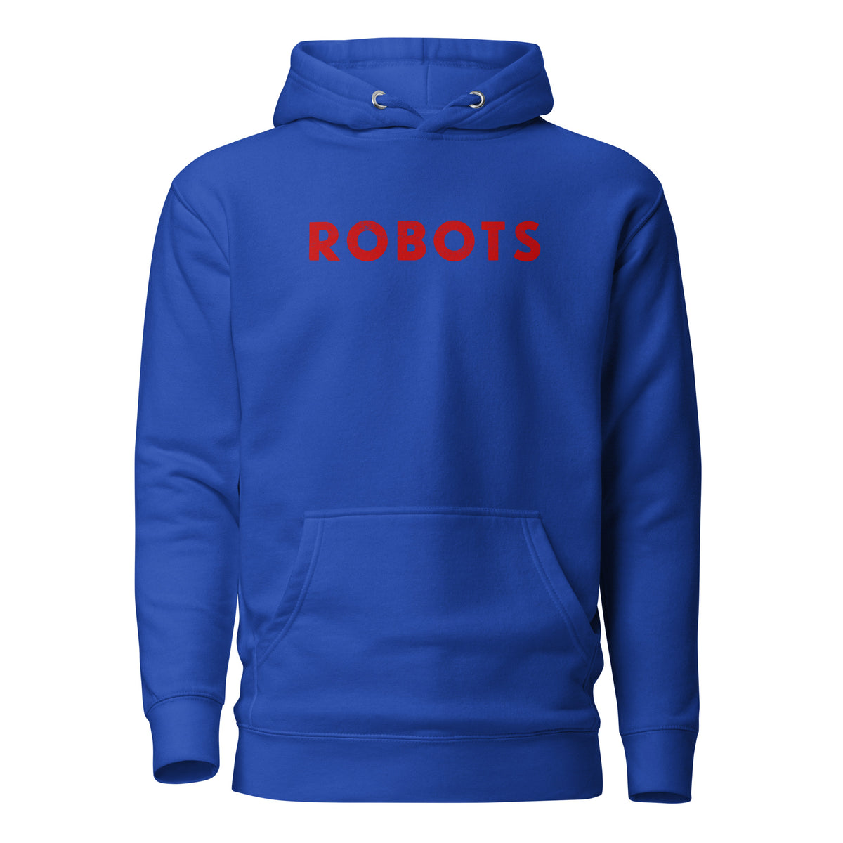 Robots vintage graphic, printed on a SodaPop Cool hoodie.