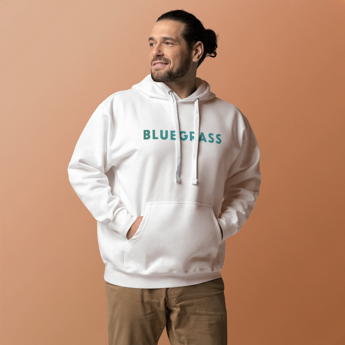 Bluegrass vintage graphic, printed on a SodaPop Cool hoodie.