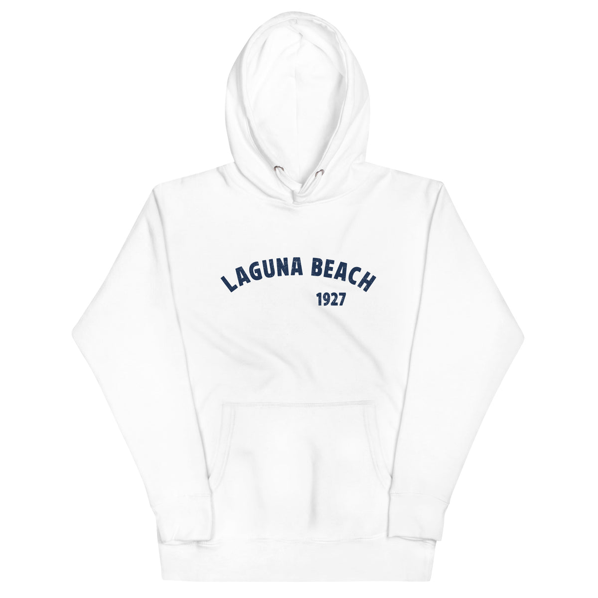 Laguna Beach 1927 California vintage graphic, printed on a SodaPop Cool hoodie.