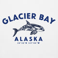 Glacier Bay Alaska Park Orca vintage graphic, printed on a SodaPop Cool hoodie.