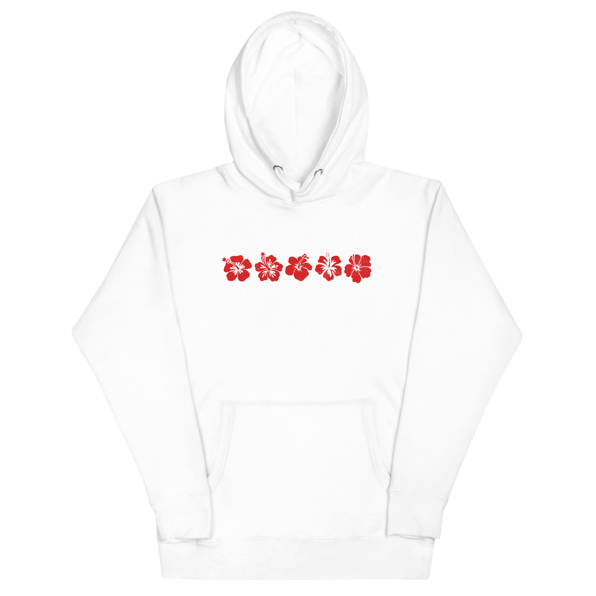 Aloha Hawaii Flowers vintage graphic, printed on a SodaPop Cool hoodie.
