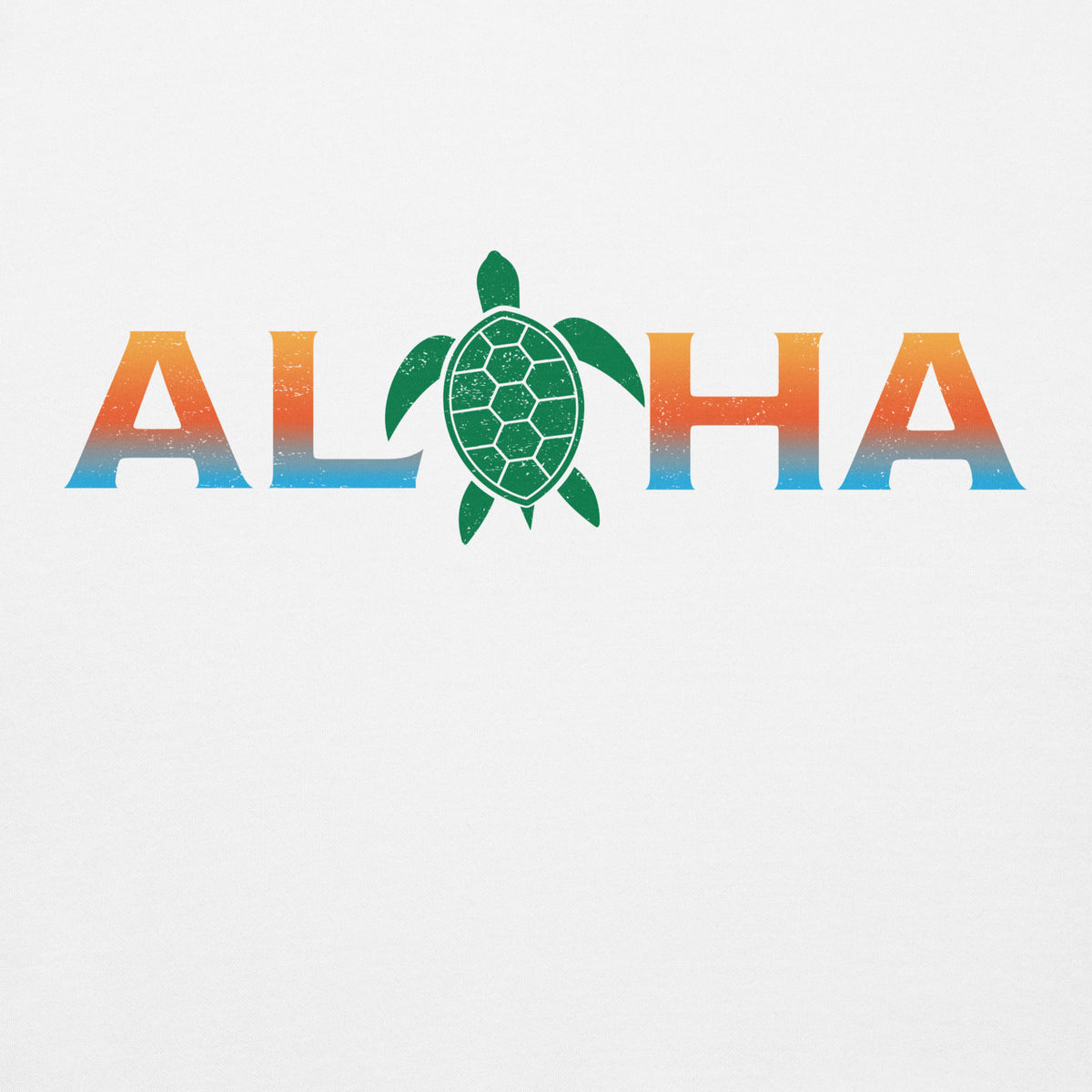 Aloha Hawaii Turtle vintage graphic, printed on a SodaPop Cool hoodie.
