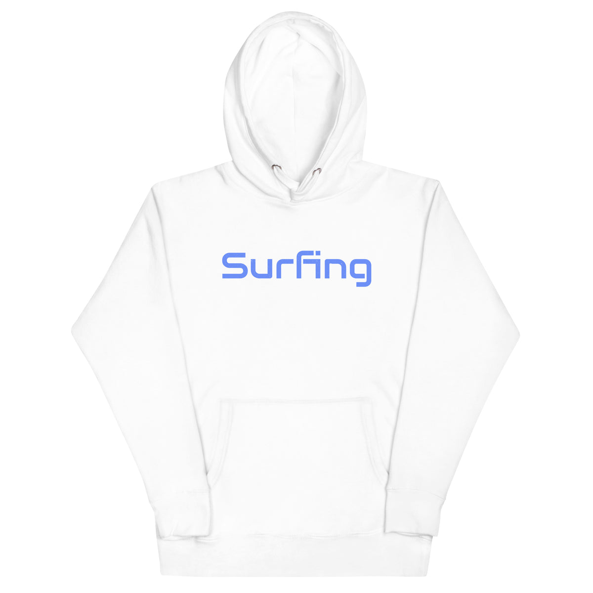 Surfing vintage graphic, printed on a SodaPop Cool hoodie.