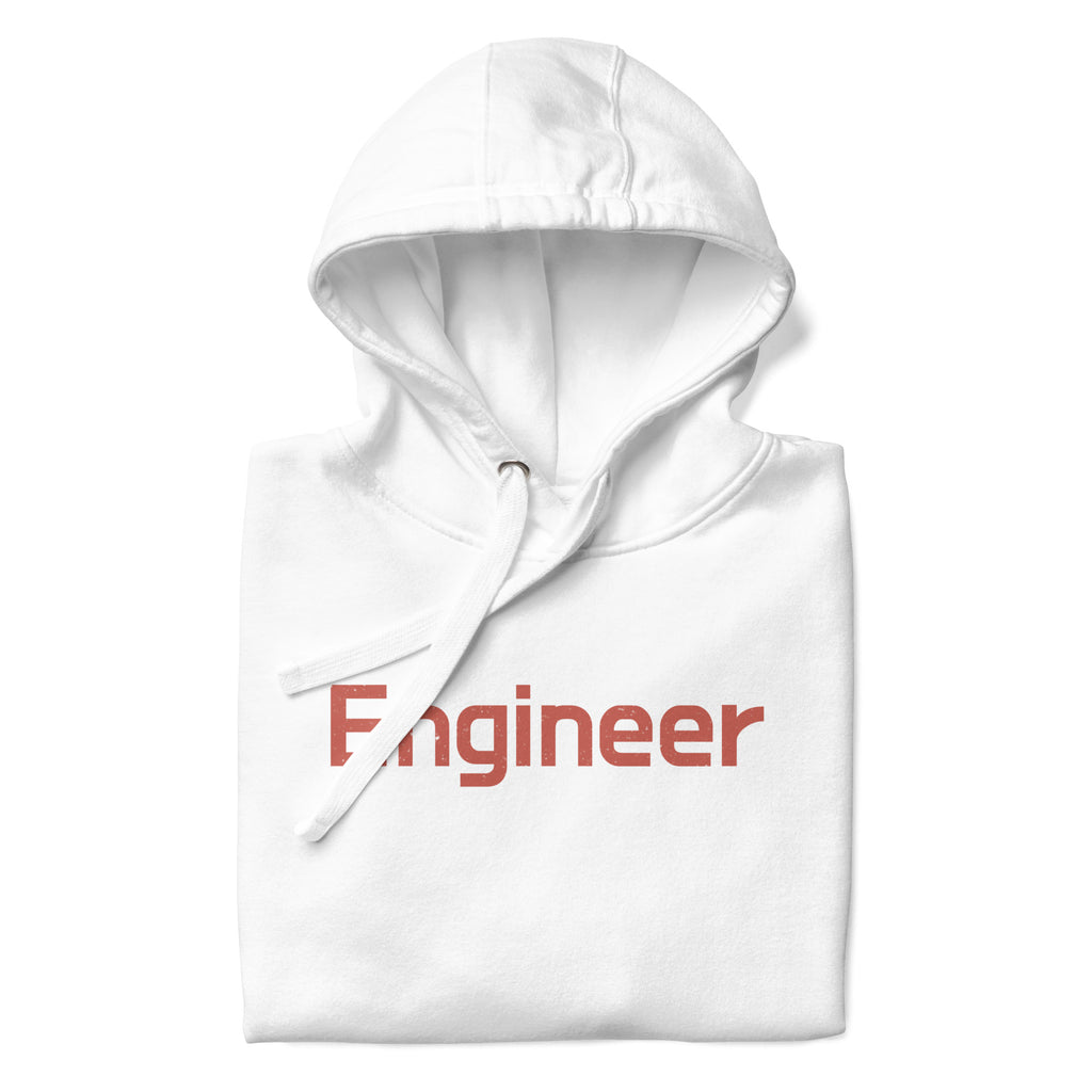 Engineer vintage graphic, printed on a SodaPop Cool hoodie.