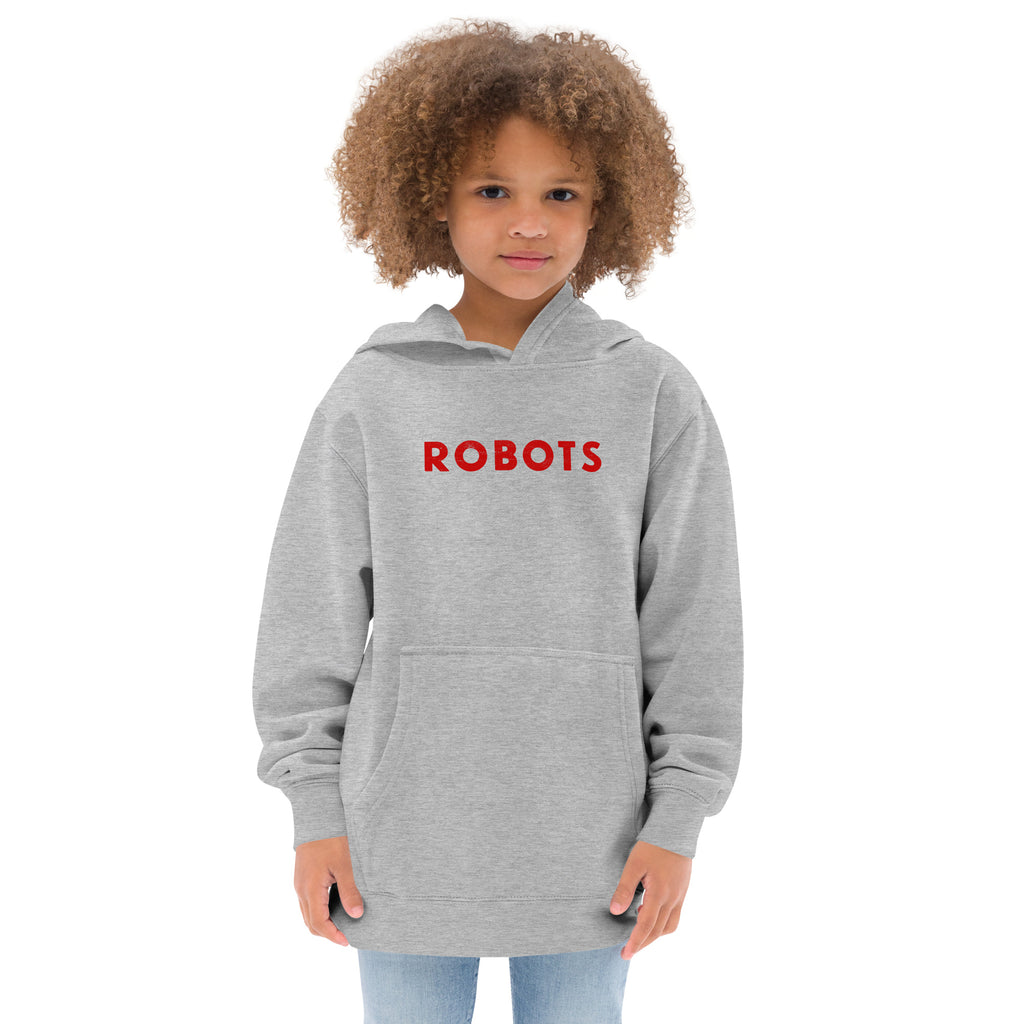 Robots vintage graphic, printed on a SodaPop Cool kids hoodie.