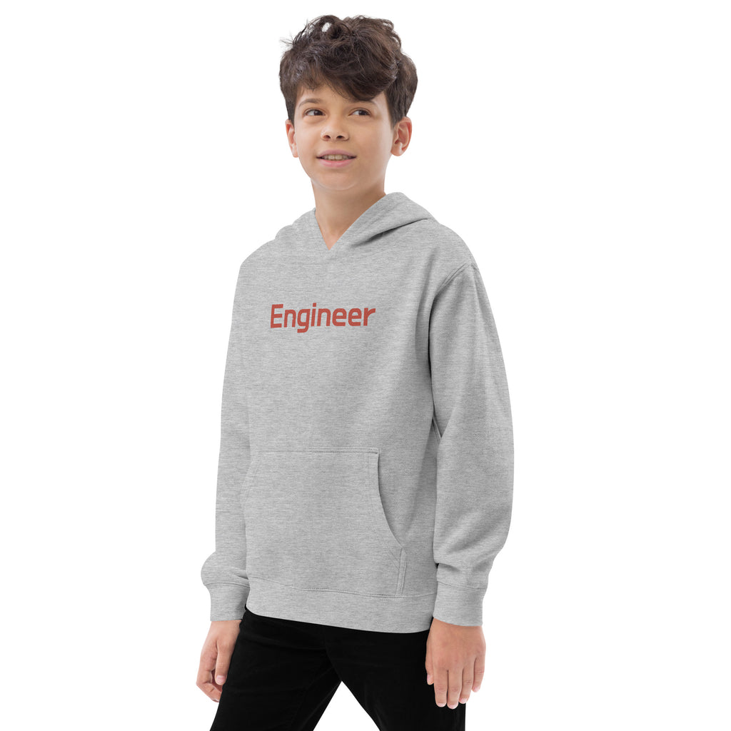 Engineer vintage graphic, printed on a SodaPop Cool kids hoodie.