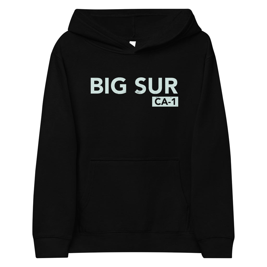 Big Sur CA-1 California vintage graphic, printed on a SodaPop Cool kids hoodie.