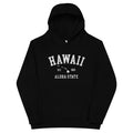 Aloha State of Hawaii vintage graphic, printed on a SodaPop Cool kids hoodie.