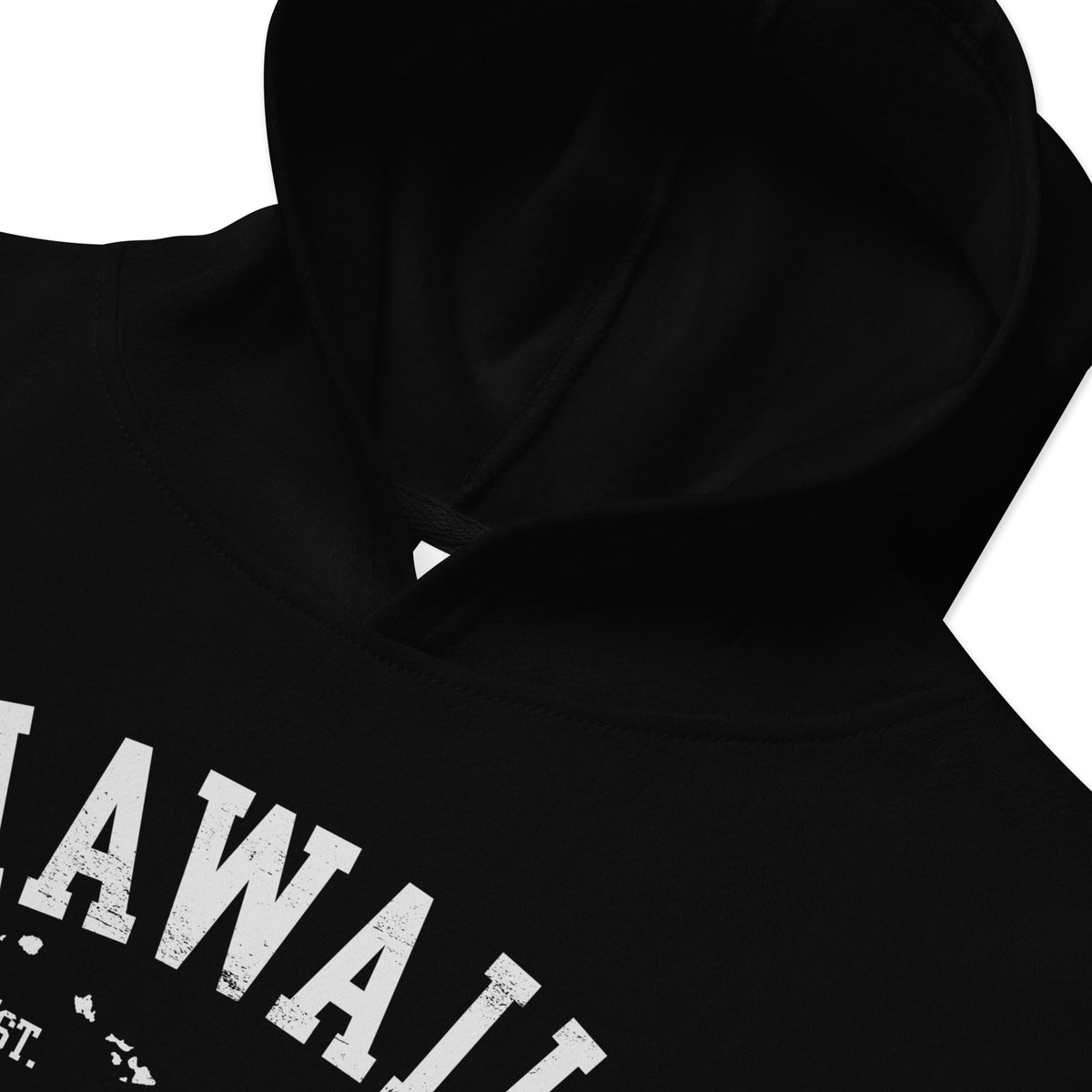 Aloha State of Hawaii vintage graphic, printed on a SodaPop Cool kids hoodie.