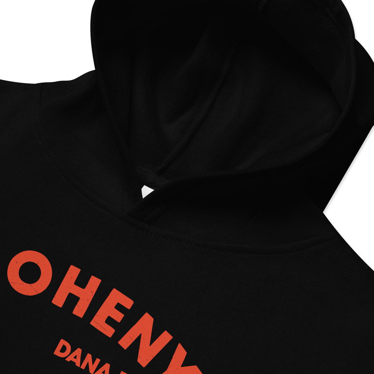 "Doheny Dana Point" in vintage California surf lettering, printed on a SodaPop Cool kids hoodie.