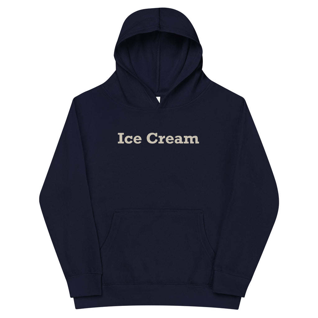 Ice Cream vintage graphic, printed on a SodaPop Cool kids hoodie.