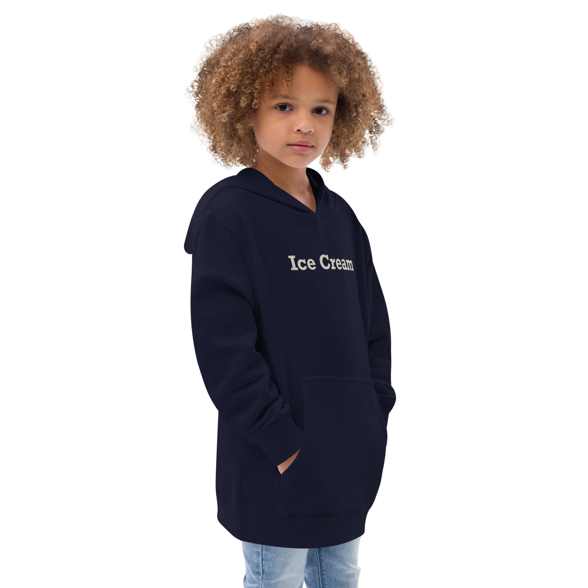 Ice Cream vintage graphic, printed on a SodaPop Cool kids hoodie.