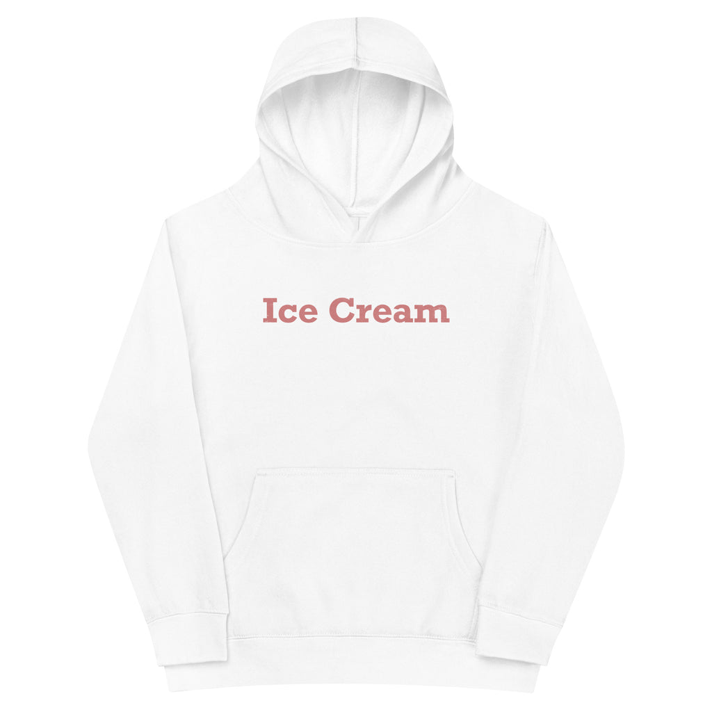 Ice Cream vintage graphic, printed on a SodaPop Cool kids hoodie.