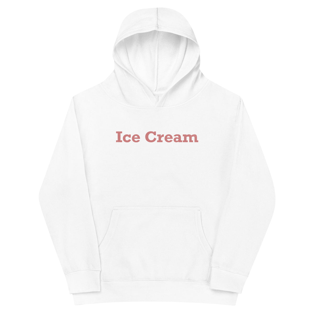 Ice Cream vintage graphic, printed on a SodaPop Cool kids hoodie.