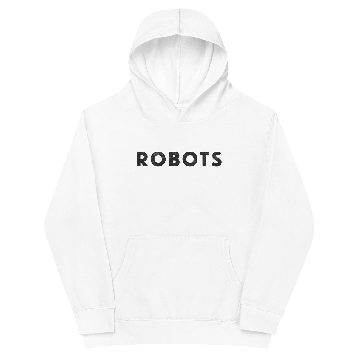 Robots vintage graphic, printed on a SodaPop Cool kids hoodie.