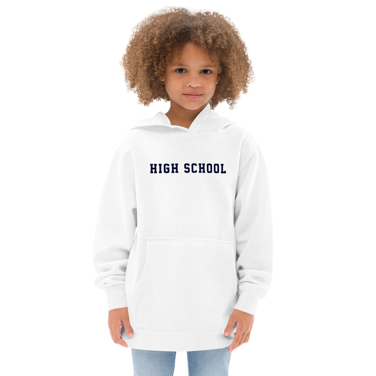 High School vintage graphic, printed on a SodaPop Cool kids hoodie.
