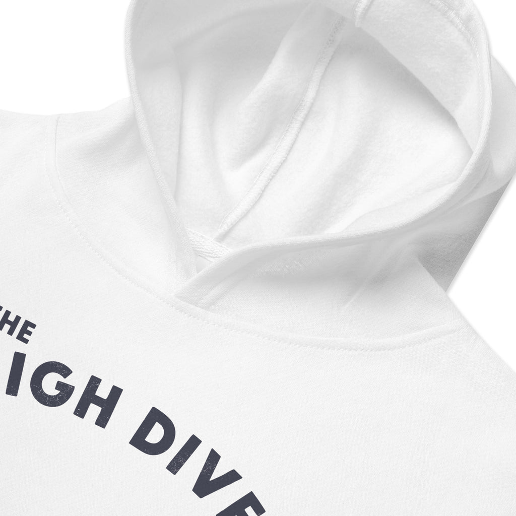 The High Dive vintage graphic, printed on a SodaPop Cool kids hoodie.