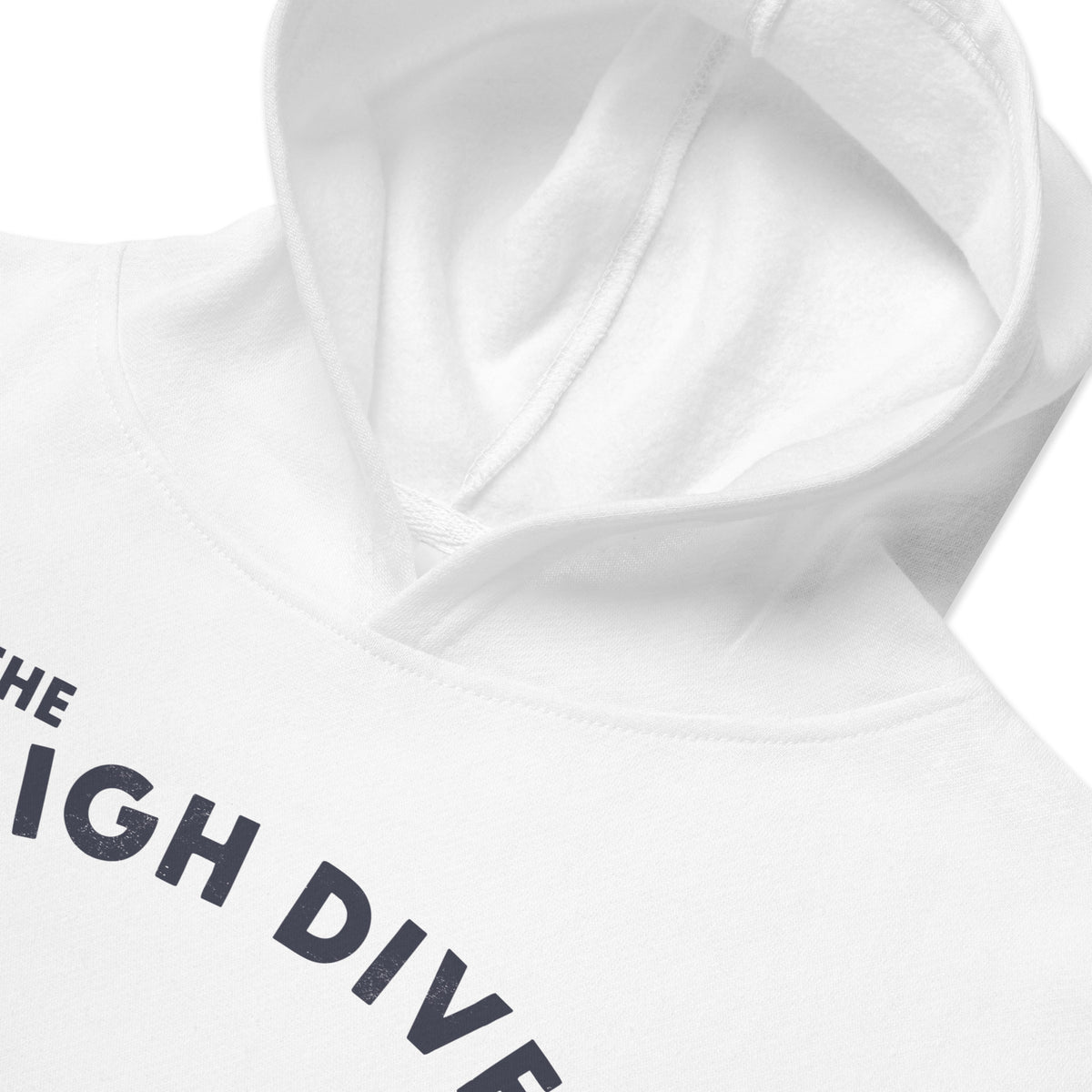 The High Dive vintage graphic, printed on a SodaPop Cool kids hoodie.