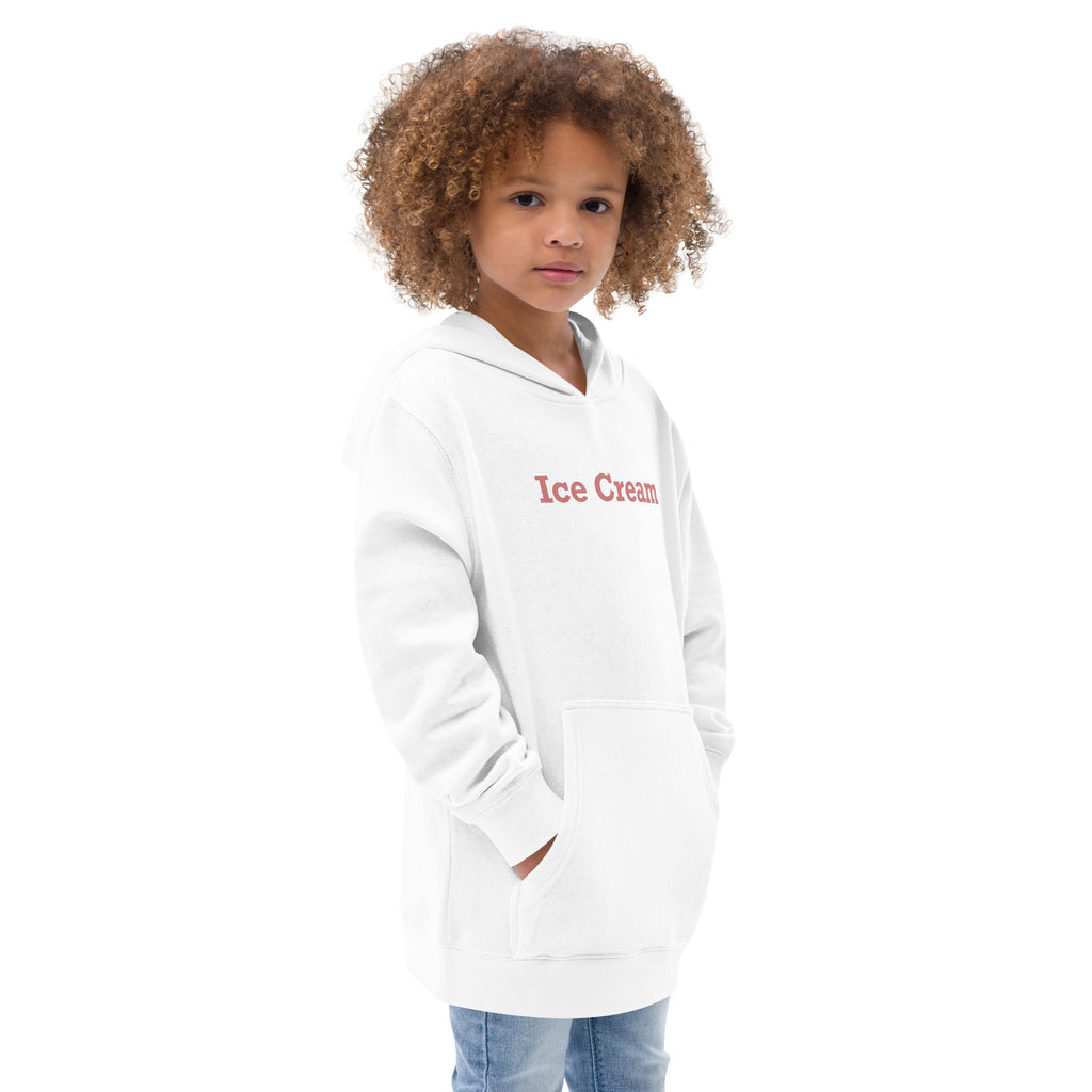 Ice Cream vintage graphic, printed on a SodaPop Cool kids hoodie.