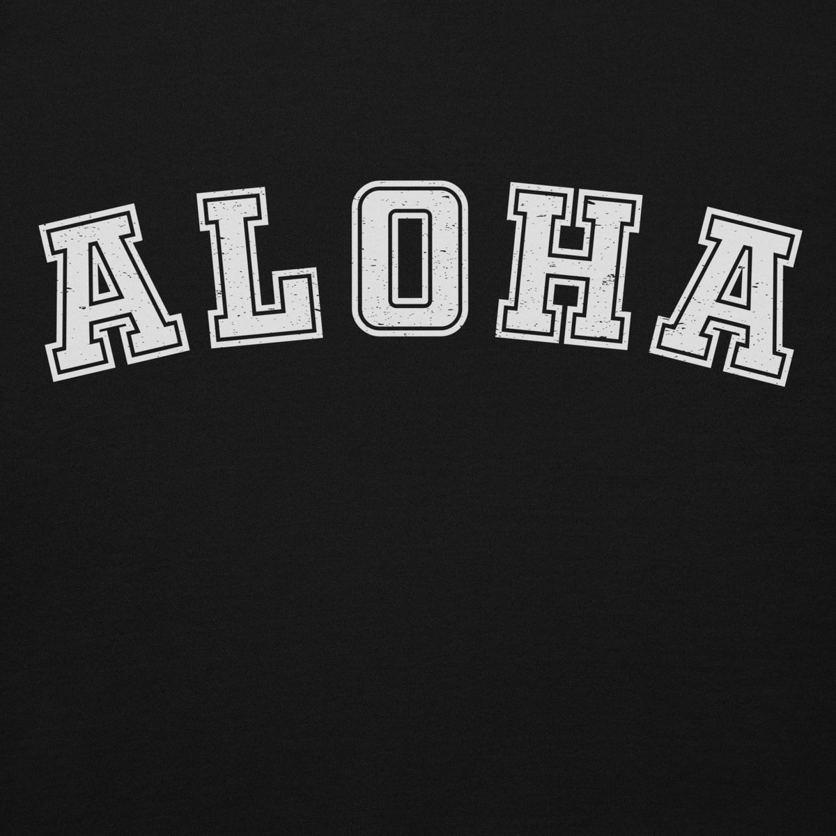 Aloha Hawaii Block vintage graphic, printed on a SodaPop Cool hoodie.