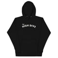 The High Dive vintage graphic, printed on a SodaPop Cool hoodie.