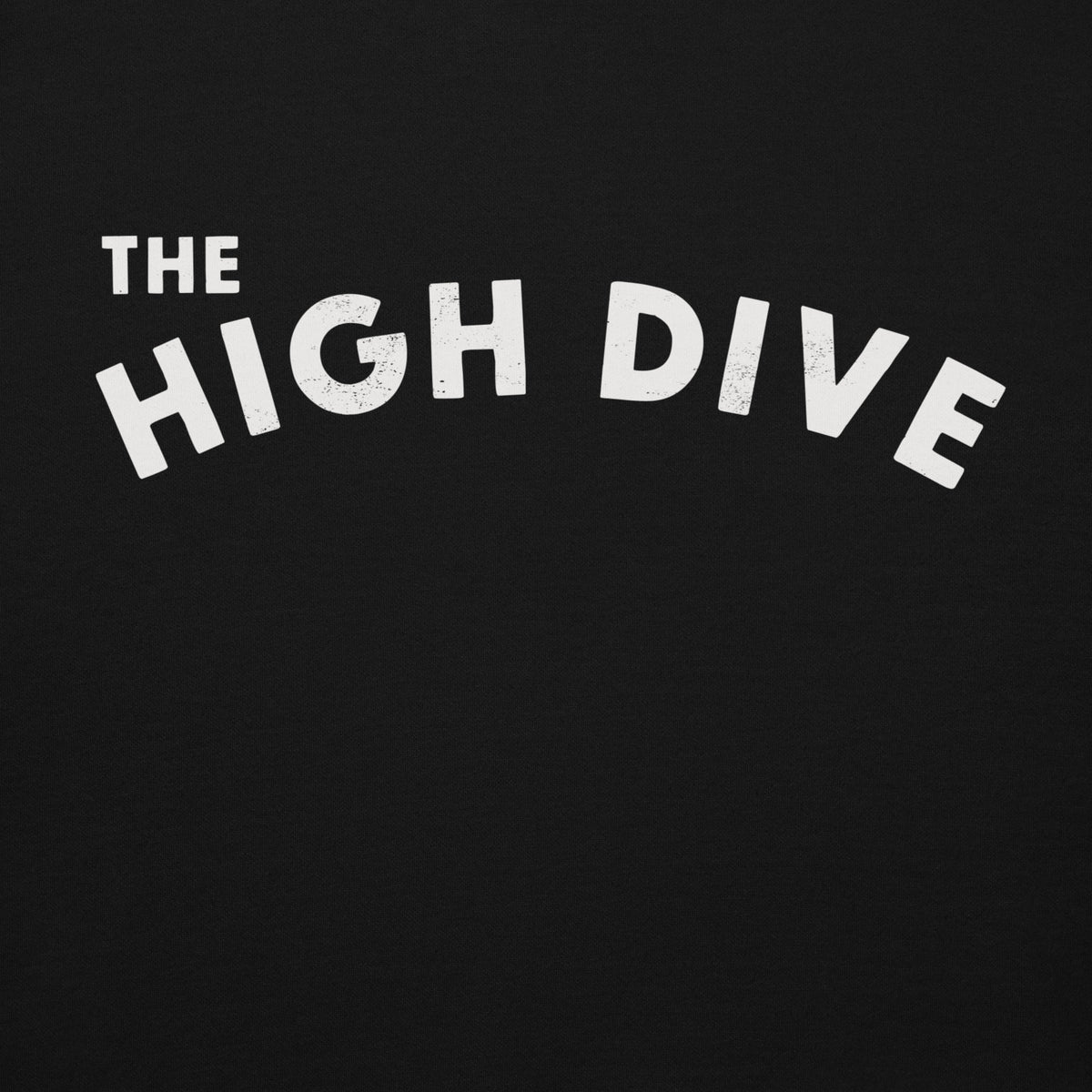 The High Dive vintage graphic, printed on a SodaPop Cool hoodie.