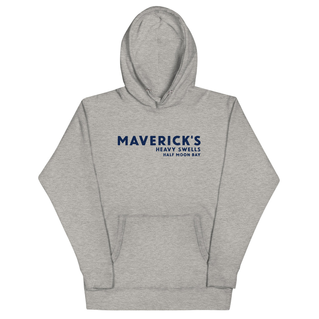 Maverick's Surfing California vintage graphic, printed on a SodaPop Cool hoodie.