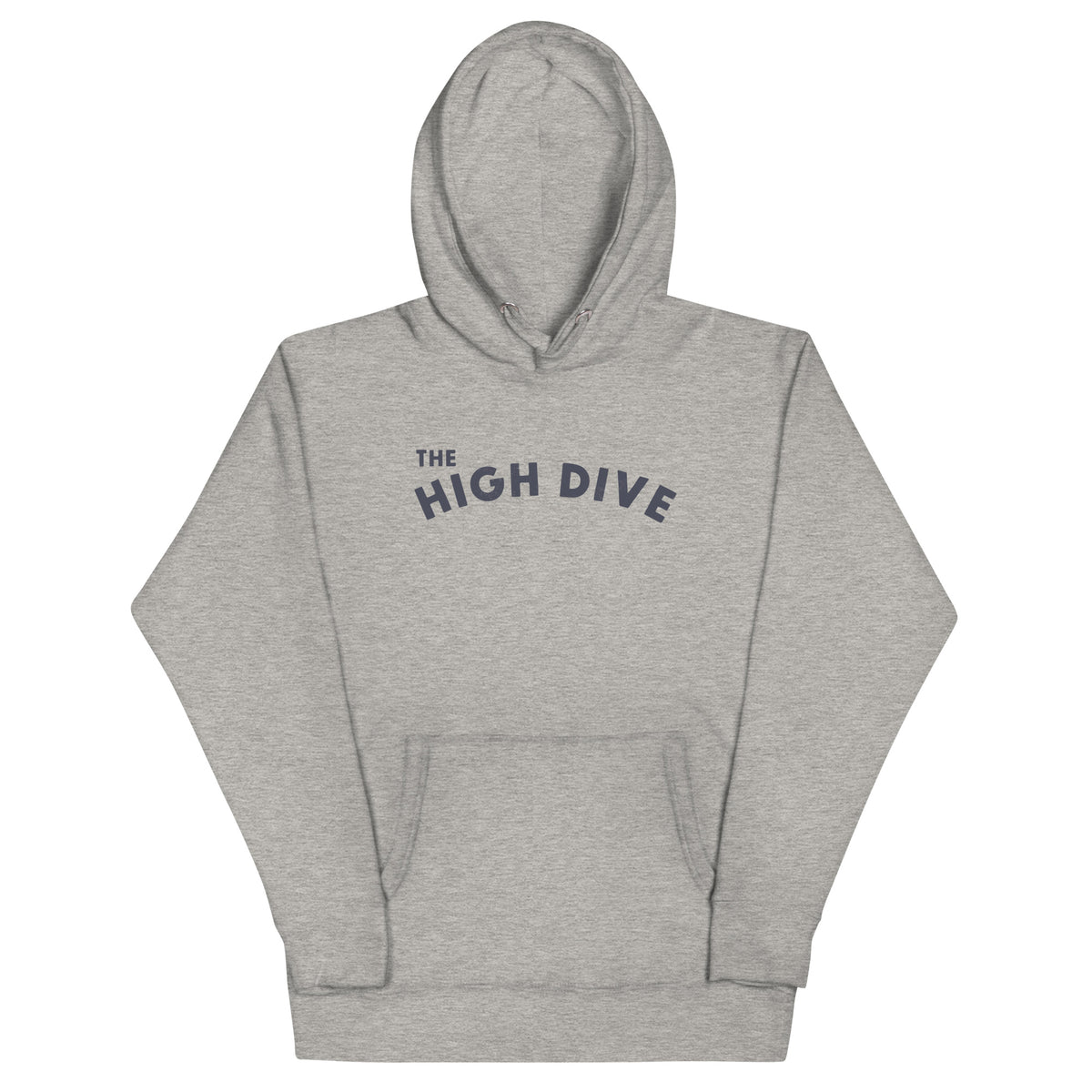 The High Dive vintage graphic, printed on a SodaPop Cool hoodie.